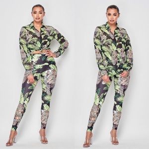 Wild life leggings set pants set